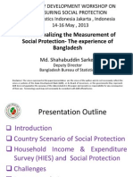 Day 3 Session 3 Country Experience on Monitoring Social Protection, Presentation of Bangladesh
