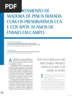 Comportamento de Madeira de Pinus Tratada Com CCA e CCB-O