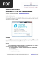 Informática de Concursos - Internet Explorer 10 - 2013 - teoria + 99 questões www.informaticadeconcursos.com.br