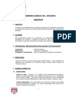 01-01 PROCEDIMIENTO N° 001 - ARQUEOS