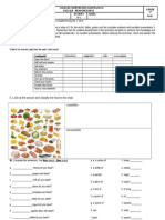 Command: II. Look at The Picture and Classify The Food in The Chart