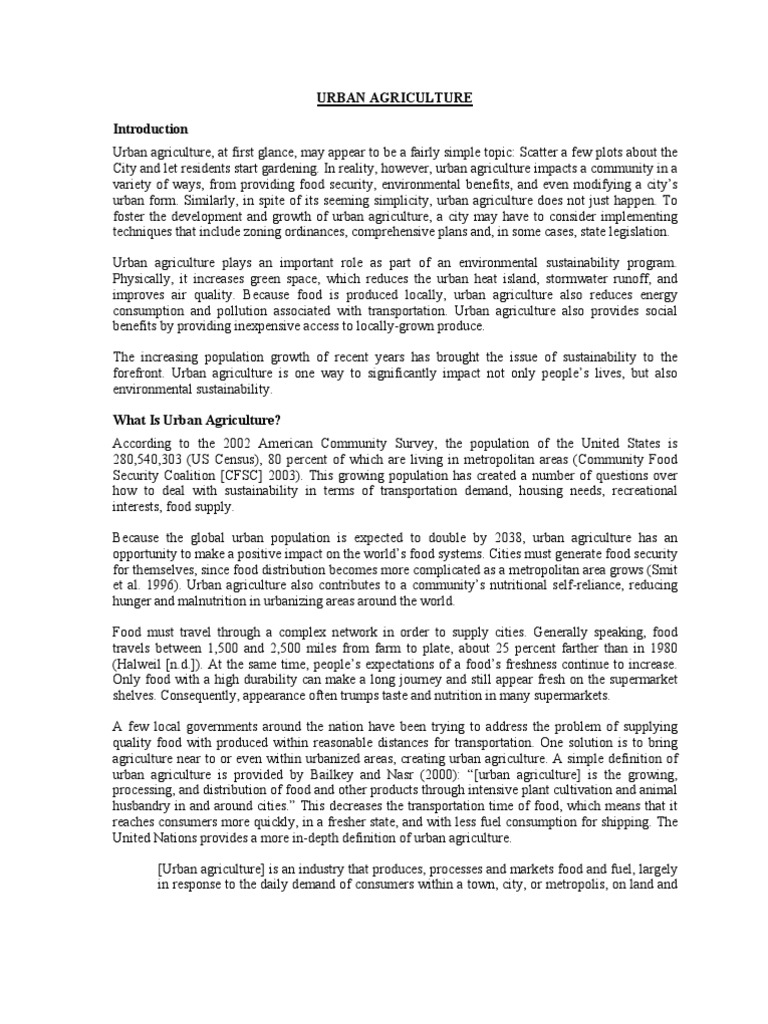 Agricultura Urbana 17 | PDF | Urban Agriculture | Food Security