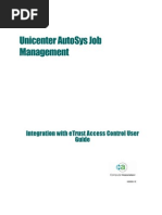 Unicenter Autosys Job Management: Integration With Etrust Access Control User Guide