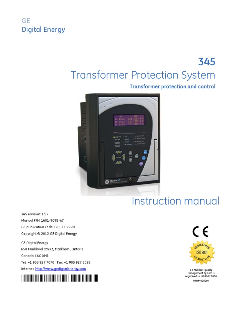 GE Multilin SR350 Instruction Manual Ver1.5x Relay Sampling (Signal