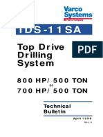 TDS-11SA Top Drive Drilling System Technical Bulletin