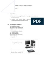 Densidad de Carga y Campo Eléctrico Informe 2