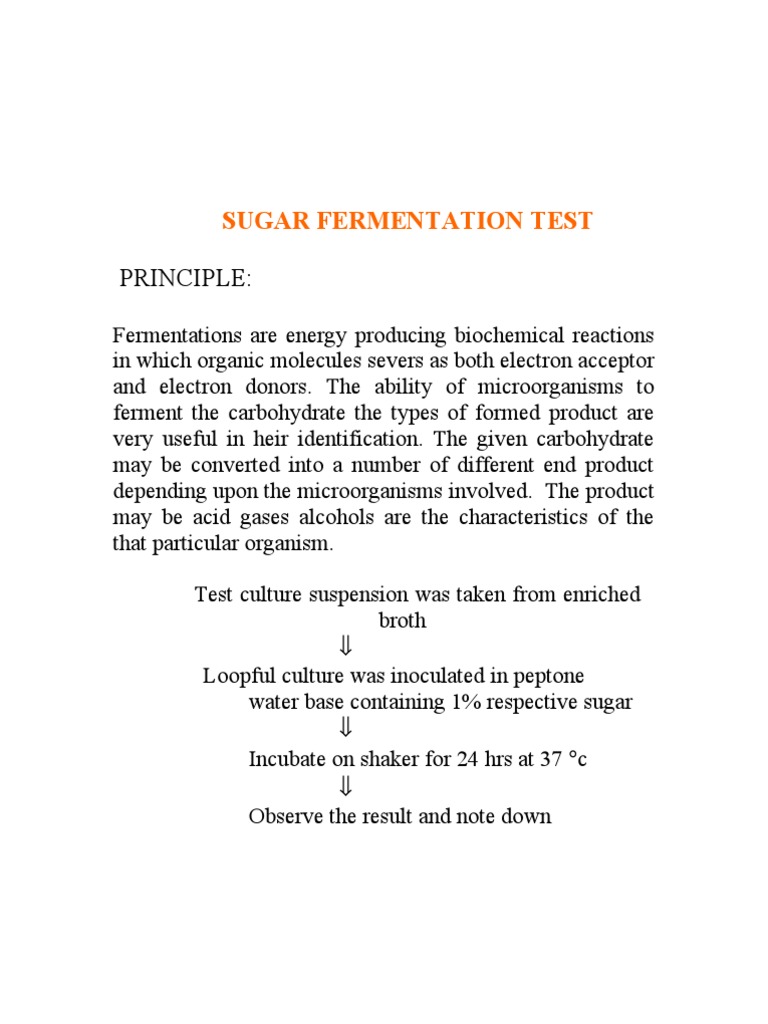 Sugar Fermentation Test | Fermentation | Growth Medium