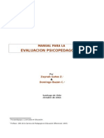 Manual Para La Evaluacion Psicopedagogica