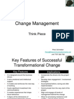 Change Management: Think Piece