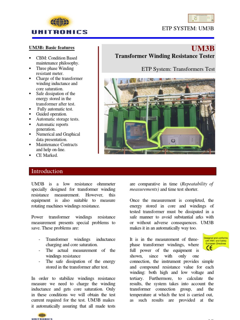 Transformer Winding Resistance Tester PDF | PDF | Transformer ...
