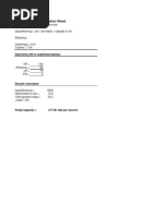 Water Pump Rate Calculation