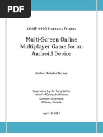 Comp 4905 Honors Project - Multi-Screen Online Multiplayer Game For An Android Device