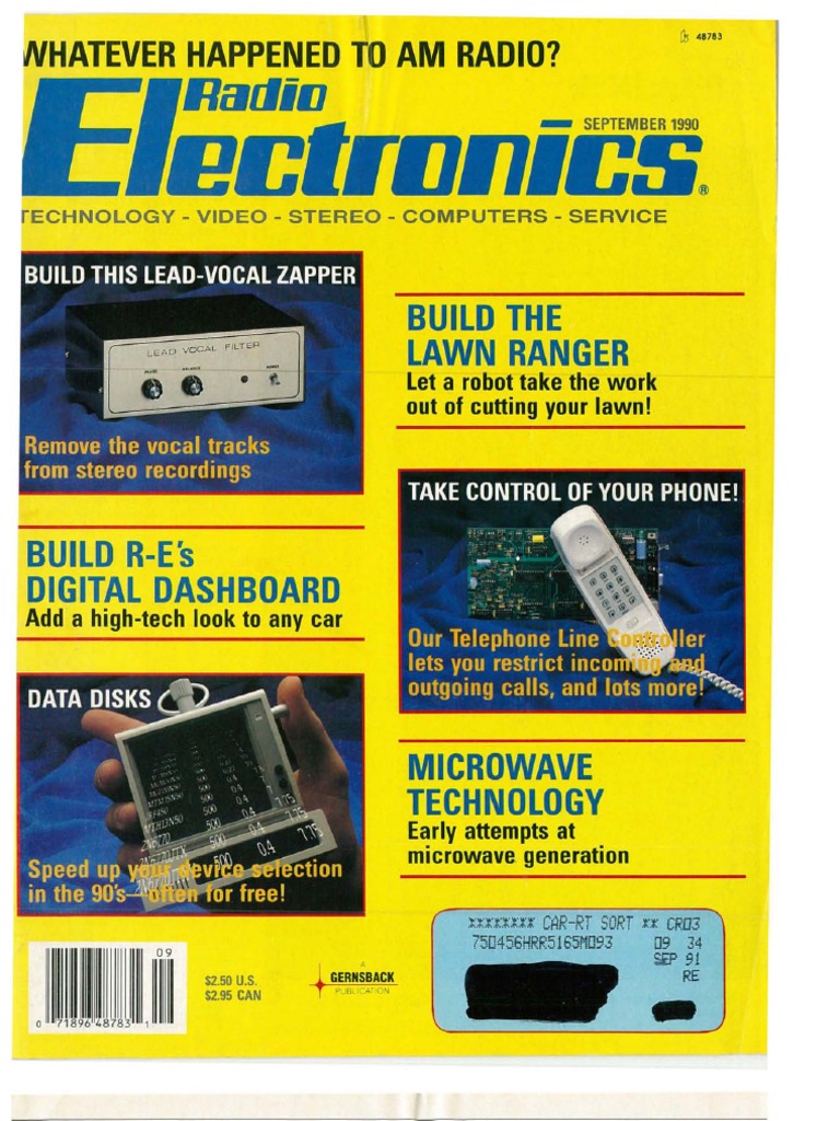 Re - 1990-09 | PDF | Floppy Disk | Amplifier