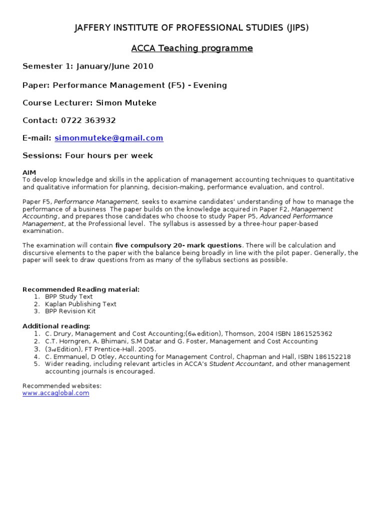 Management accounting paper decision making