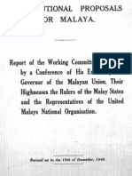 Constitutional Proposals For Malaya 1946 (Full)