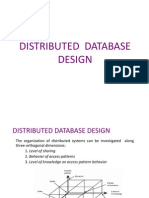 Distributed Database Design