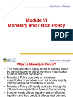 Monetary and Fiscal Policy: Amity School of Business
