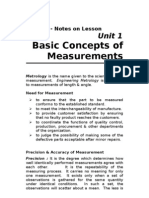 Engineering Metrology & Measurements