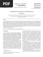 Counting level crossings by a stochastic process  by Loren Lutes 