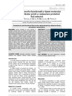 Studiu Clinic: Refacerea Morfo-Funcţională A Lipsei Molarului Unu Mandibular Printr-O Restaurare Protetică Fixă Adezivă