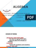Algebra (For Diploma Students)