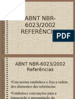 ABNT NBR 6023/2002 Referências