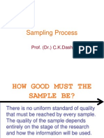 Sampling Process: Prof. (DR.) C.K.Dash