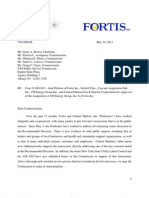 CH Energy Group-Fortis Letter to Commissioners