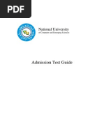Fast University Lahore Entry Test Sample Paper