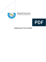 Fast University Lahore Entry Test Sample Paper