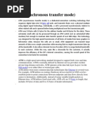 ATM (Asynchronous Transfer Mode) : OSI Model Ethernet