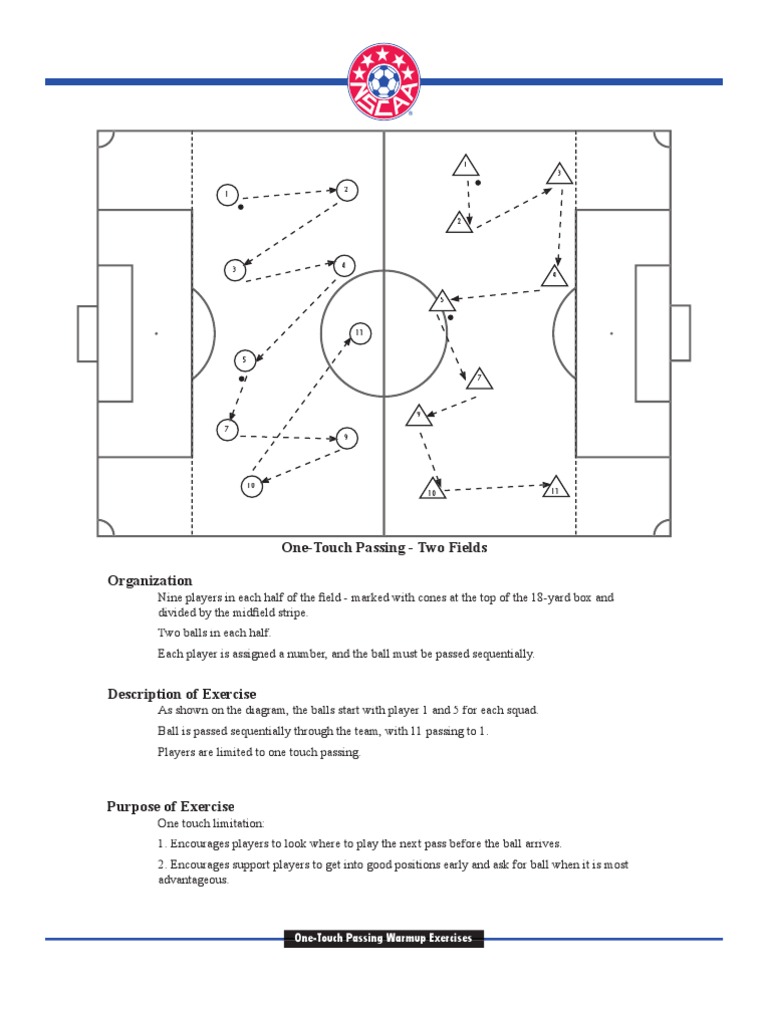 One-Touch Passing Warmup Guide | PDF