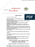 Constitution de La Cote D'ivoire - Le Legislateur