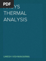 Download Ansys Thermal Analysis by Umesh Vishwakarma SN144663471 doc pdf