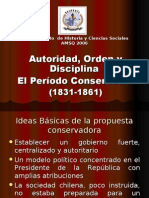Período Conservador en Chile 1831-1861modificado