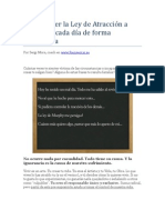 Cómo Poner La Ley de Atracción A Funcionar Cada Día de Forma Automática