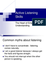 Active Listening Skills: The Heart of Empathic Understanding