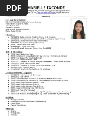CV Resume