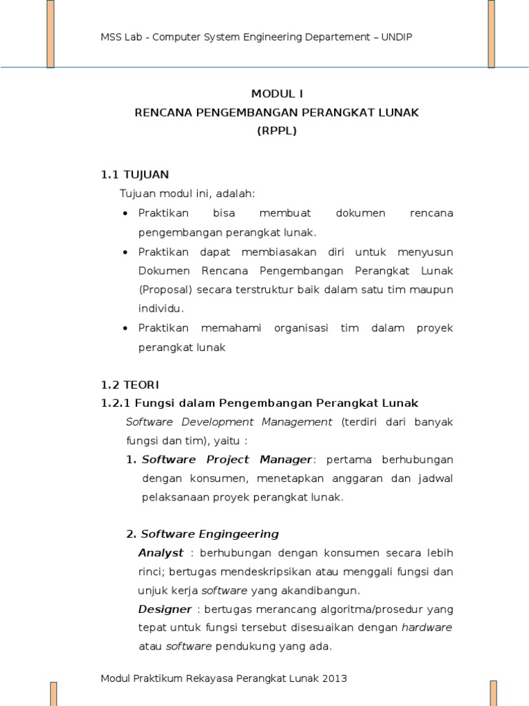 Modul RPL | PDF | Bisnis | Teknologi & Rekayasa
