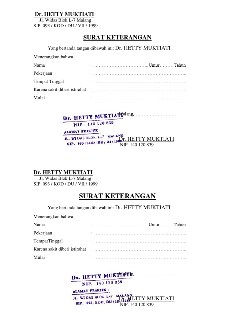 Surat dokter