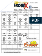 Group Exercise Schedule June 2013