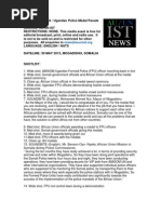 30052013 Somalia Amisom Ugandan Formed Police Unit Medal Parade