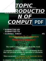 Topic Introductio NOF Computer