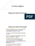 Mapas Veitch-Karnaugh Circuitos Lógicos