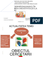 Condiții Psihopedagogice În Dezvoltarea Creativit