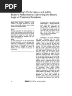 Karen Finley's Performance and Judith Butler PDF