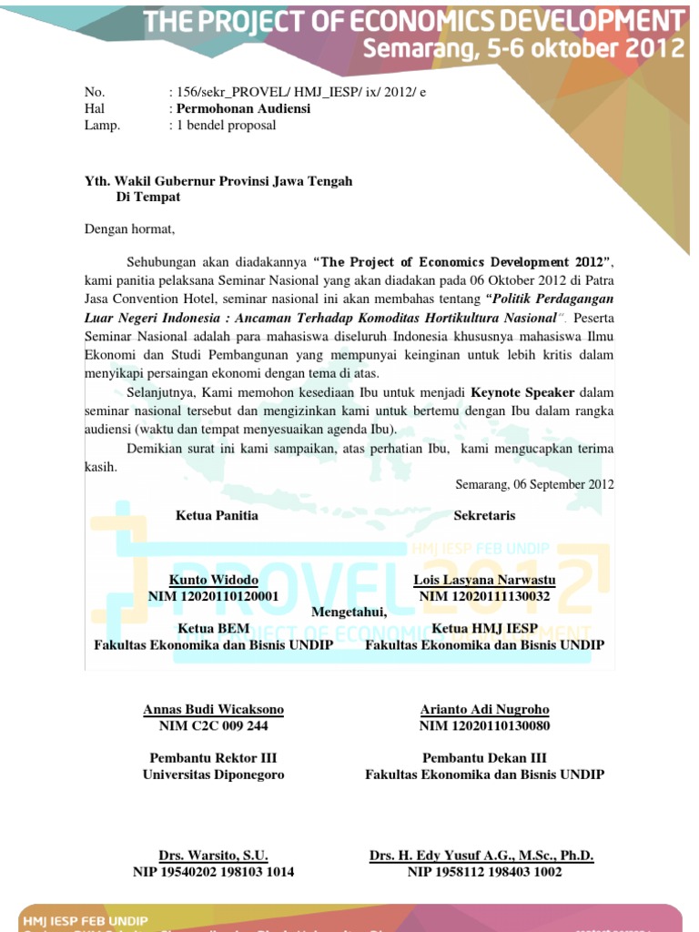 Surat Audiensi