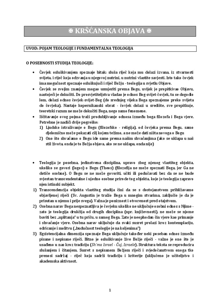 Kršćanska Objava | PDF