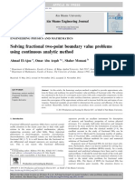 Solving fractional two-point boundary value problems
using continuous analytic method