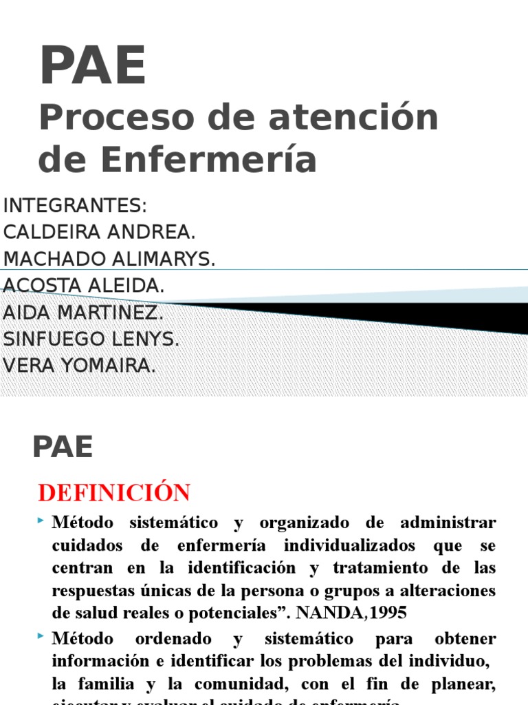 Pae Enfermería Conceptos psicologicos